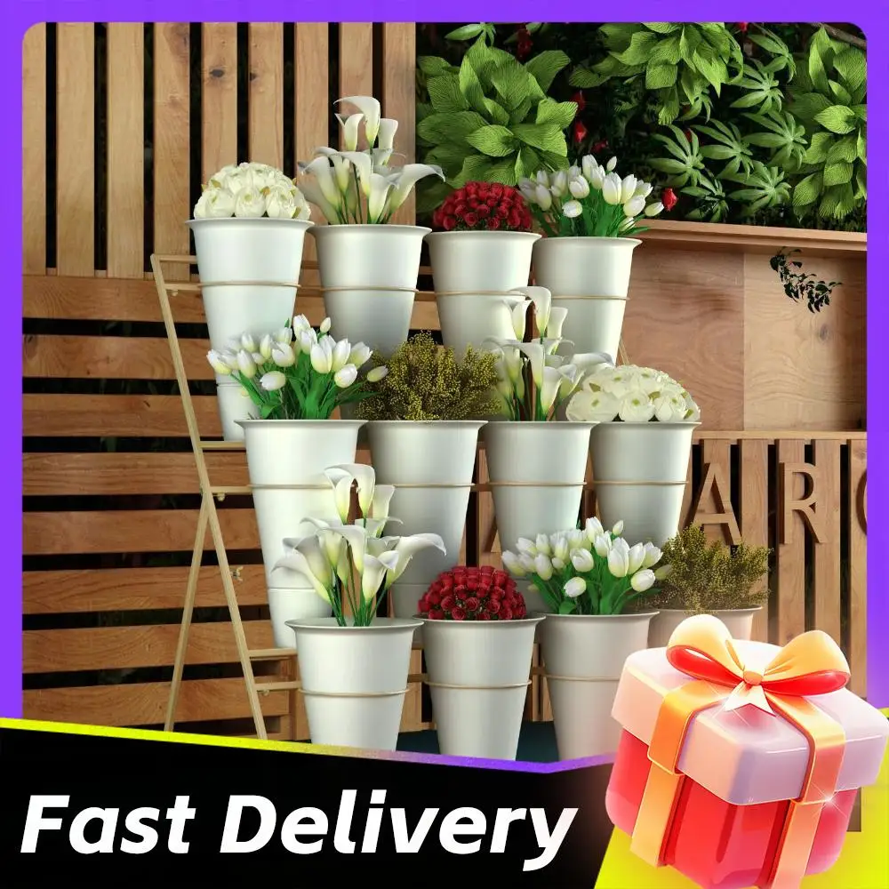 Набор из 12 конических подставок для цветов большой вместимости, пластиковые подставки для растений, кашпо для балкона и сада
Набор из 12 конических подставок для цветов большой вместимости, пластиковые подставки для растений, кашпо для балкона и сада