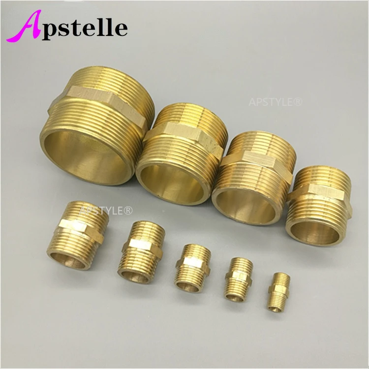 Brass Pipe Hex Nipple Fitting Quick Adapter 1/8" 1/4" 3/8" 1/2" BSP Male Thread Gas Oil Water Connectorv Copper Pipe Fittings
Brass Pipe Hex Nipple Fitting Quick Adapter 1/8" 1/4" 3/8" 1/2" BSP Male Thread Gas Oil Water Connectorv Copper Pipe Fittings