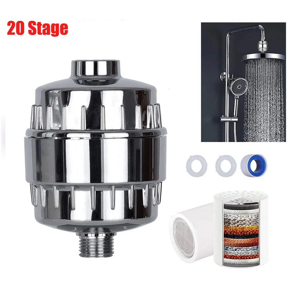 20-ступенчатый душ, фильтр для очистки жесткой воды, насадка для душа, очиститель воды с активированным углем, удаление хлора, уменьшение сухой зудящей кожи 
20-ступенчатый душ, фильтр для очистки жесткой воды, насадка для душа, очиститель воды с активированным углем, удаление хлора, уменьшение сухой зудящей кожи