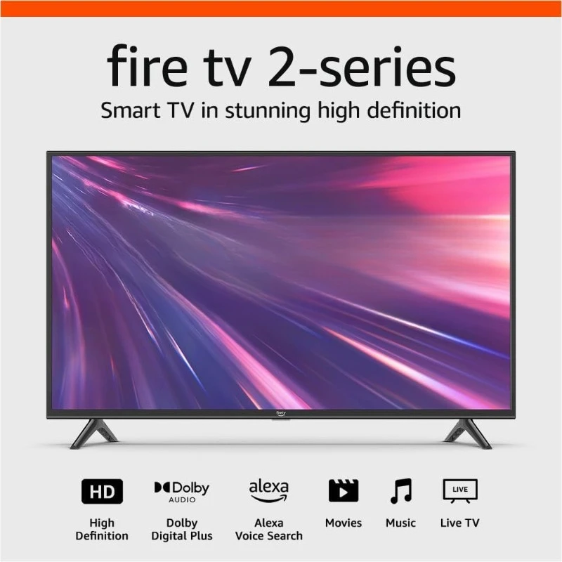 Умный телевизор HD с пультом дистанционного управления Fire TV Alexa Voice, прямой телевизор без кабеля
Умный телевизор HD с пультом дистанционного управления Fire TV Alexa Voice, прямой телевизор без кабеля