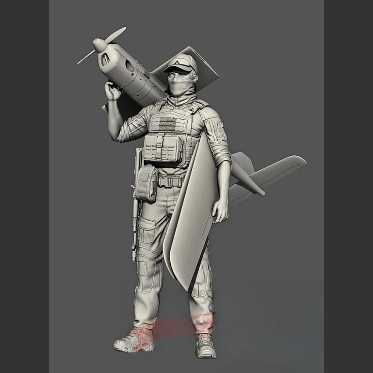 1/16 resin soldier model GK - Russian drone technician - unassembled and unpainted DIY kit - 1182R
1/16 resin soldier model GK - Russian drone technician - unassembled and unpainted DIY kit - 1182R