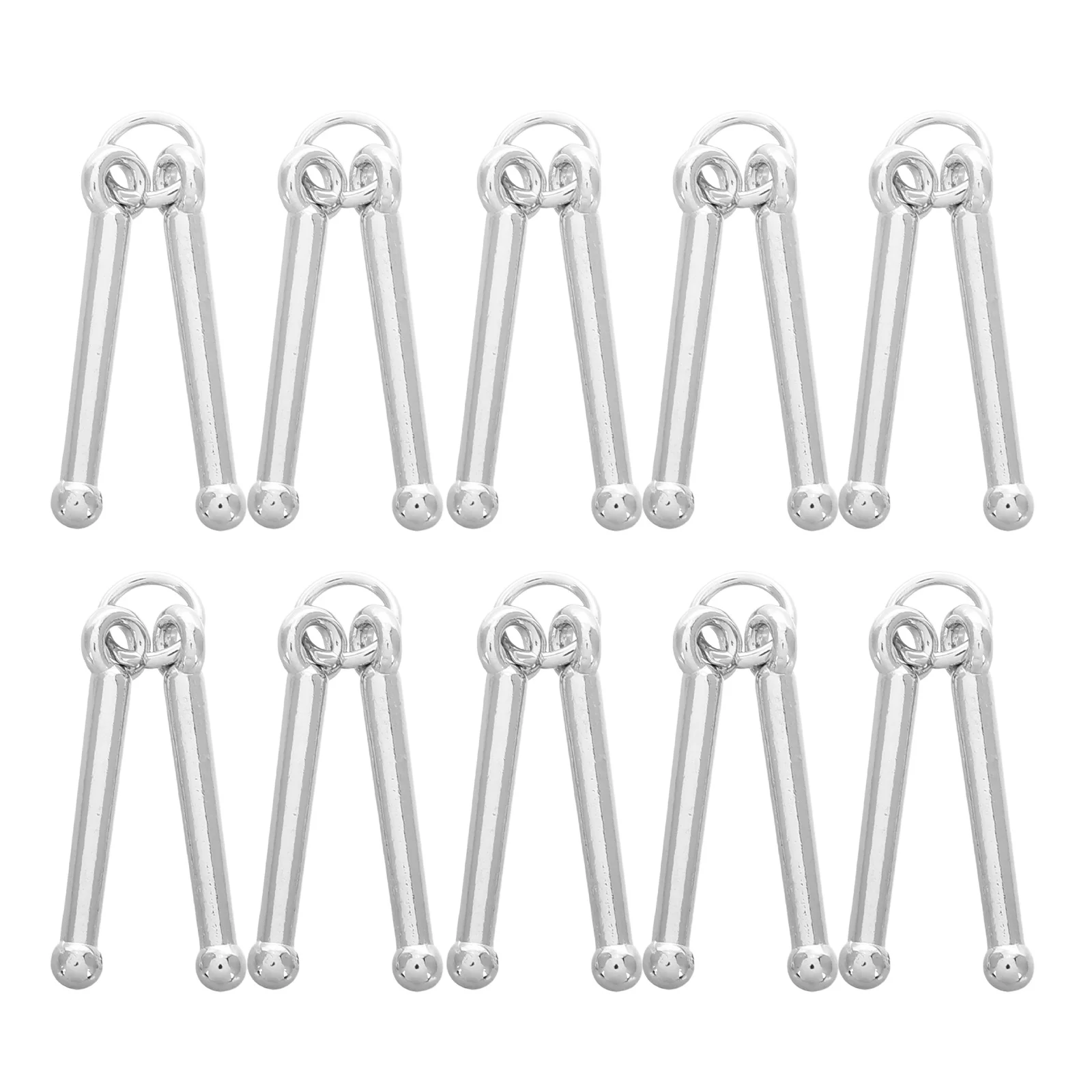 10Pcs Zinc Alloy Drumstick Pendant Charms Mini Music Jewelry DIY Craft Supplies for Keychain Necklace Bracelets
10Pcs Zinc Alloy Drumstick Pendant Charms Mini Music Jewelry DIY Craft Supplies for Keychain Necklace Bracelets
