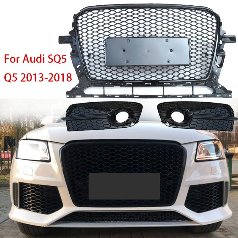 Front Bumper Mesh Racing Grills Grill For 2013-2018 Audi Q5 SQ5 Retrofitted RSQ5 Style Cellular Grille Black Honeycomb Hood
Front Bumper Mesh Racing Grills Grill For 2013-2018 Audi Q5 SQ5 Retrofitted RSQ5 Style Cellular Grille Black Honeycomb Hood