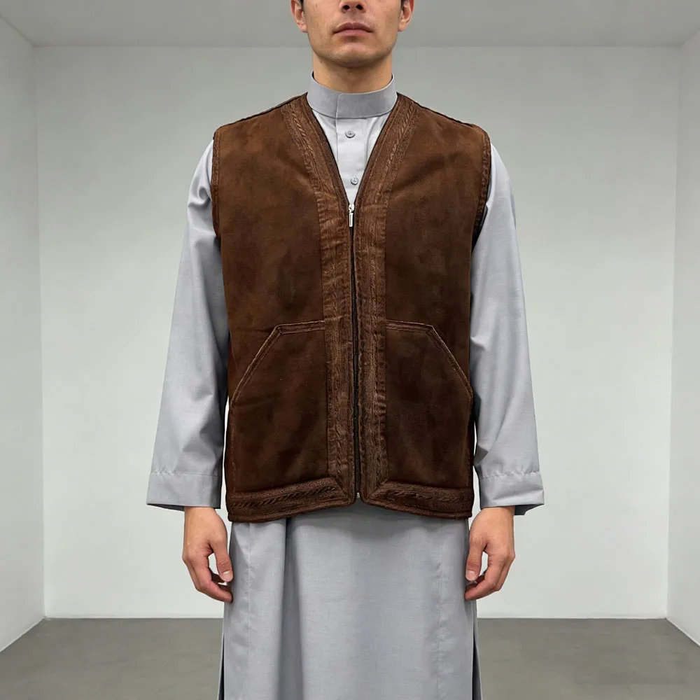 Зимняя мужская замшевая куртка-тхоби, утепленная флисом, безрукавка-кимоно на молнии, арабская джубба, исламская одежда, дишдаша, арабская одежда
Зимняя мужская замшевая куртка-тхоби, утепленная флисом, безрукавка-кимоно на молнии, арабская джубба, исламская одежда, дишдаша, арабская одежда