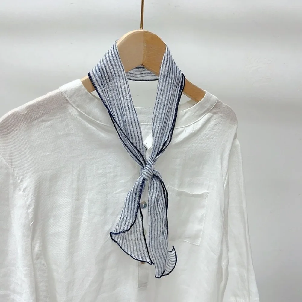 Retro Navy Blue Polka Dot Small Neck Tie Linen Printing Women's Long Scarf 10*103cm Striped Small Silk Scarf Neck Protection
Retro Navy Blue Polka Dot Small Neck Tie Linen Printing Women's Long Scarf 10*103cm Striped Small Silk Scarf Neck Protection
