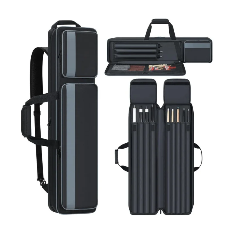 Billiard stick case with multiple pockets
Billiard stick case with multiple pockets