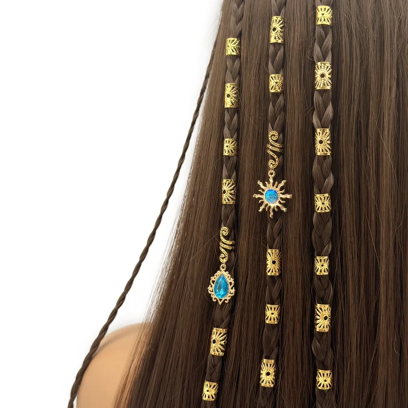 22 Pcs Gold Spiral Hollow Hair Rings Blue Teardrop Pendant for Wedding Party Daily Braids Non Slip Lightweight Elegant Accessory
22 Pcs Gold Spiral Hollow Hair Rings Blue Teardrop Pendant for Wedding Party Daily Braids Non Slip Lightweight Elegant Accessory