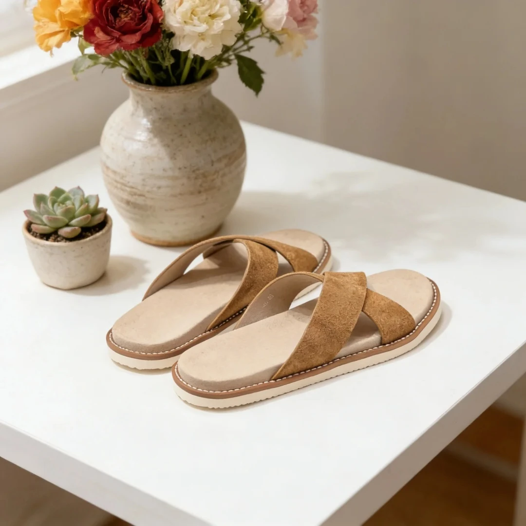 Luxury Brand Handmade Genuine Cowhide Leather Slippers Men's Shoes Holiday Gifts Home Outdoor Sandals Beach Indoor Outside Shoes
Luxury Brand Handmade Genuine Cowhide Leather Slippers Men's Shoes Holiday Gifts Home Outdoor Sandals Beach Indoor Outside Shoes