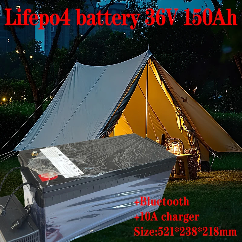 36V 150AH lifepo4 lithium battery Bluetooth BMS APP for 3000w 2000W tricycle UPS vehicle scooter boat camping + 10A Charger
36V 150AH lifepo4 lithium battery Bluetooth BMS APP for 3000w 2000W tricycle UPS vehicle scooter boat camping + 10A Charger