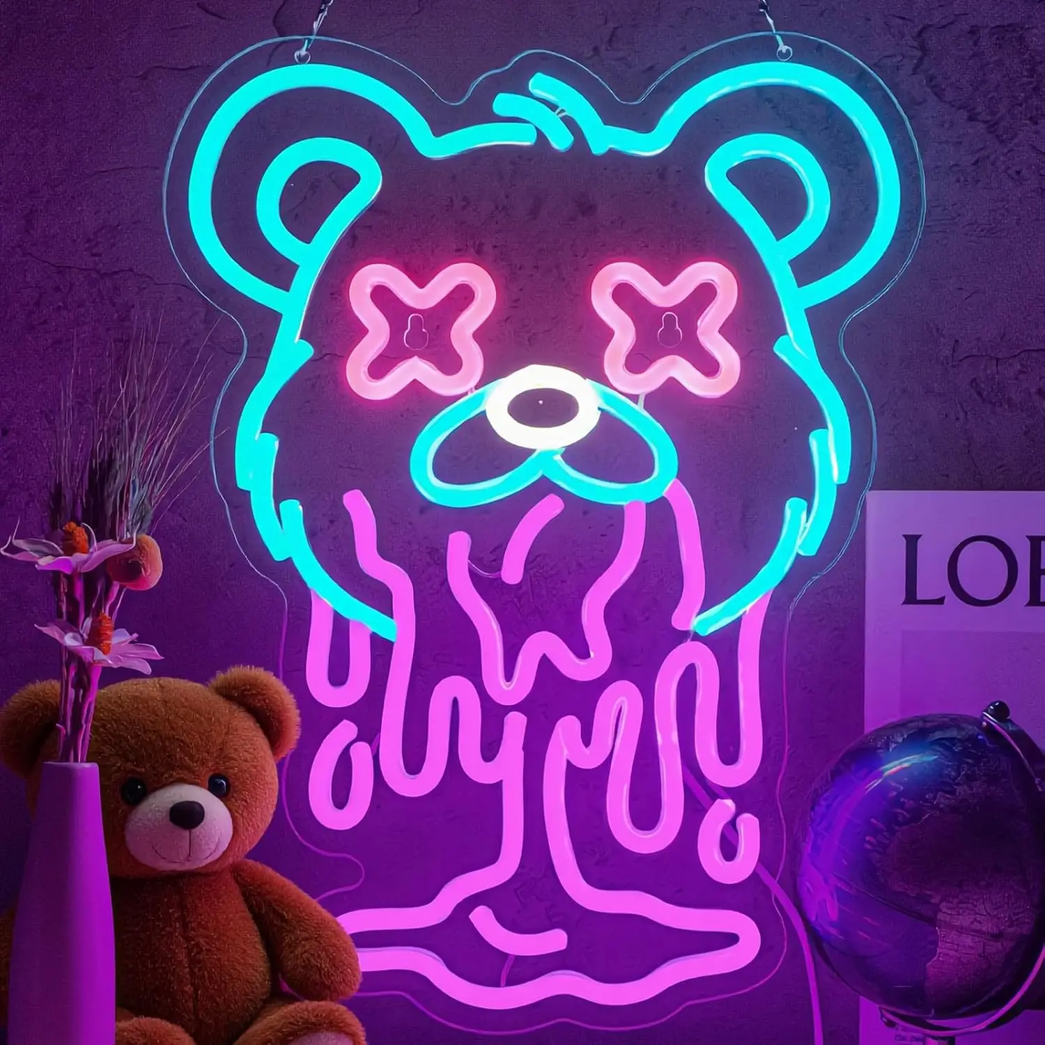 Melting Bear Neon Sign USB Powered Led Neon Light for Home Bar Gaming Room Bedroom Decoration Birthday Gift Art Wall Light
Melting Bear Neon Sign USB Powered Led Neon Light for Home Bar Gaming Room Bedroom Decoration Birthday Gift Art Wall Light