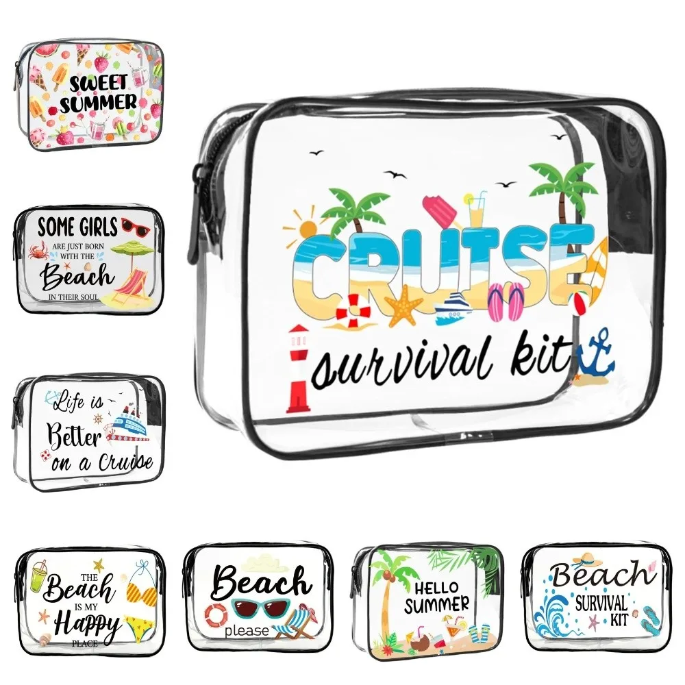 Trendy Large Capacity Makeup Bag Visible Beach Theme Cosmetic Bag Portable Multi-functional Storage Bag for Women
Trendy Large Capacity Makeup Bag Visible Beach Theme Cosmetic Bag Portable Multi-functional Storage Bag for Women