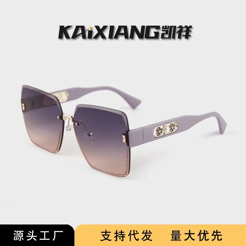 Women Modern Luxury Designer Rimless Oversized Square Sunglasses Acetate Fiber Trend UV400 Protection Fashion Eyewear
Women Modern Luxury Designer Rimless Oversized Square Sunglasses Acetate Fiber Trend UV400 Protection Fashion Eyewear