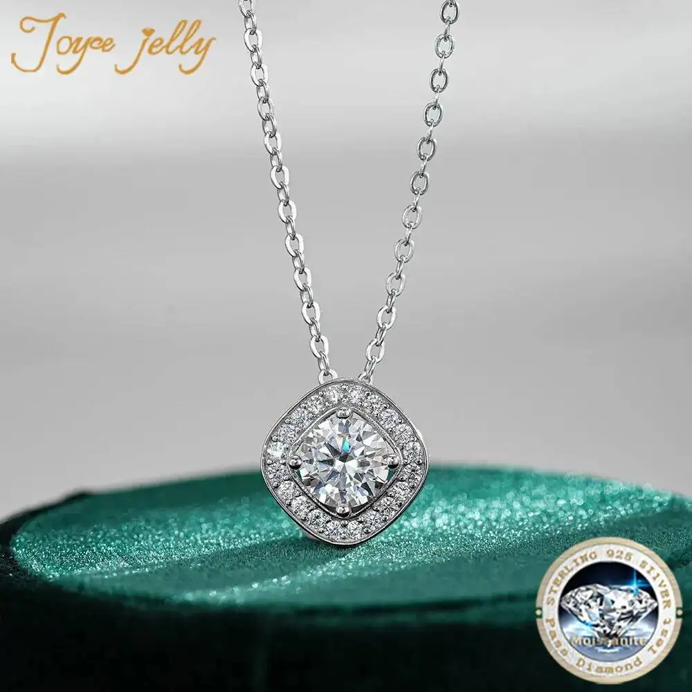 JoyceJelly D Color 1 Carat Moissanite Necklace For Women S925 Sterling Silver Pendant Square Lab-created Diamond Wedding Jewelry
JoyceJelly D Color 1 Carat Moissanite Necklace For Women S925 Sterling Silver Pendant Square Lab-created Diamond Wedding Jewelry
