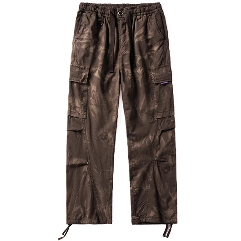 Camouflage elastic waist loose straight leg wide leg casual pants for men, fashionable outdoor sports hiking workwear pants
Camouflage elastic waist loose straight leg wide leg casual pants for men, fashionable outdoor sports hiking workwear pants