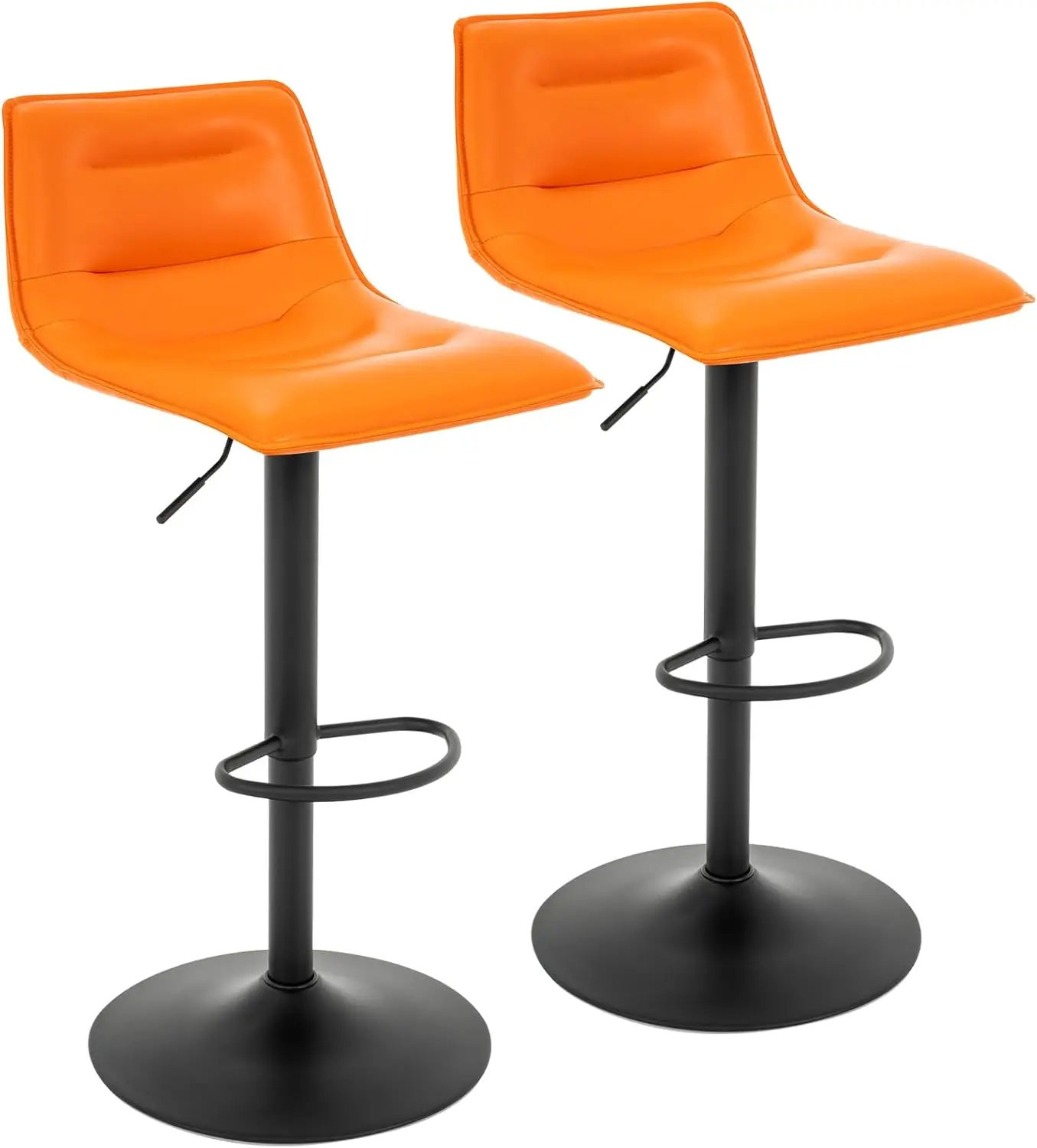 Adjustable Bar Stools Set Of 2, Modern Pu Leather Swivel Counter Height Barstools With Back, Arml Airlift Curved Bar Chairs For
Adjustable Bar Stools Set Of 2, Modern Pu Leather Swivel Counter Height Barstools With Back, Arml Airlift Curved Bar Chairs For