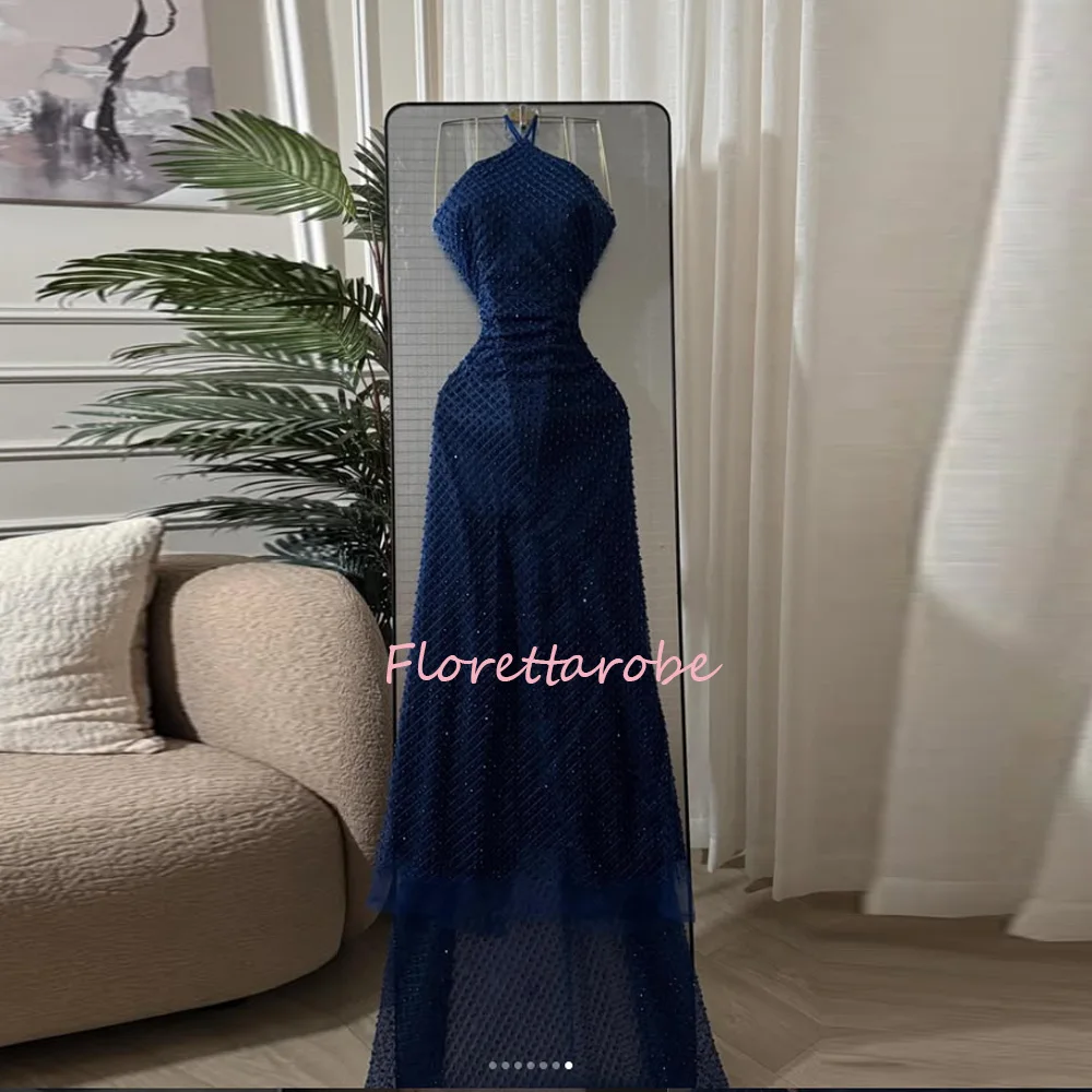 Arabic Dubai Halter Evening Dress Luxury Beads for Women Party Gowns Prom Dresses Customized
Arabic Dubai Halter Evening Dress Luxury Beads for Women Party Gowns Prom Dresses Customized