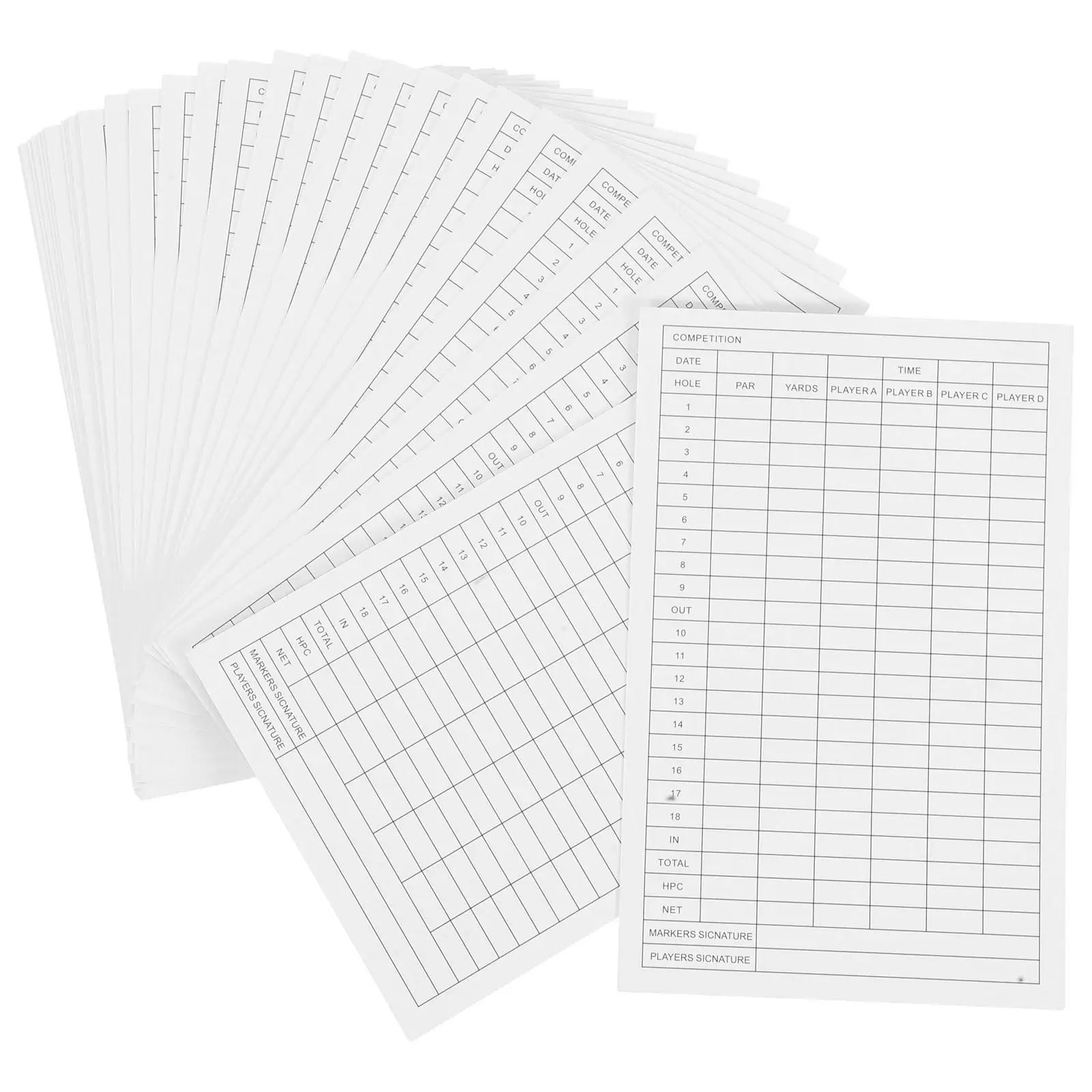 30 Pcs No Deformation Golf Scorecard Accessories Scorecards Coated Paper Party Sports
30 Pcs No Deformation Golf Scorecard Accessories Scorecards Coated Paper Party Sports