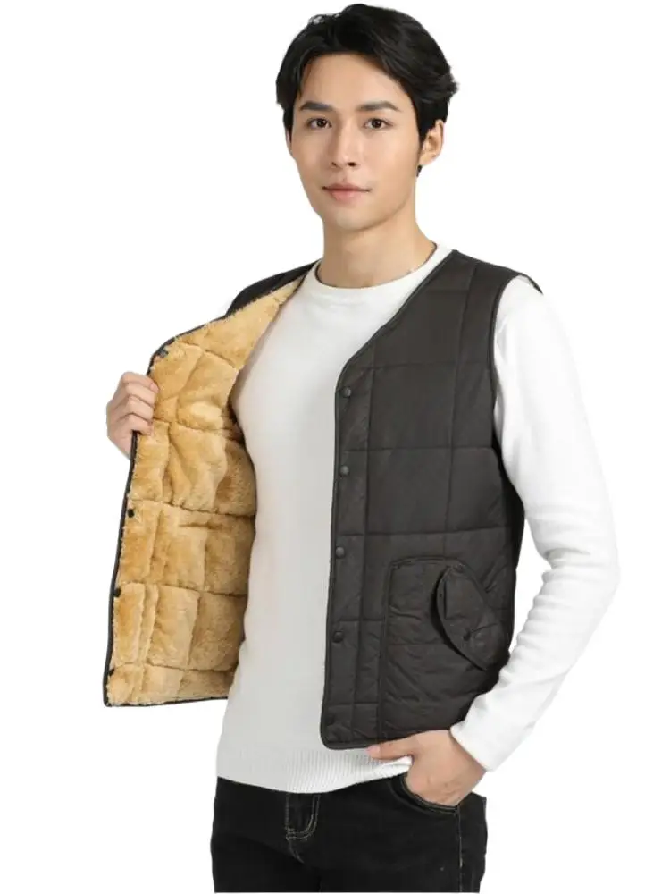 2024 New Dad Clothing Sleeveless Coat Jacket Vest 4XL Men Brand New Business Casual Warm Waterproof Pocket Waistcoat Vest
2024 New Dad Clothing Sleeveless Coat Jacket Vest 4XL Men Brand New Business Casual Warm Waterproof Pocket Waistcoat Vest