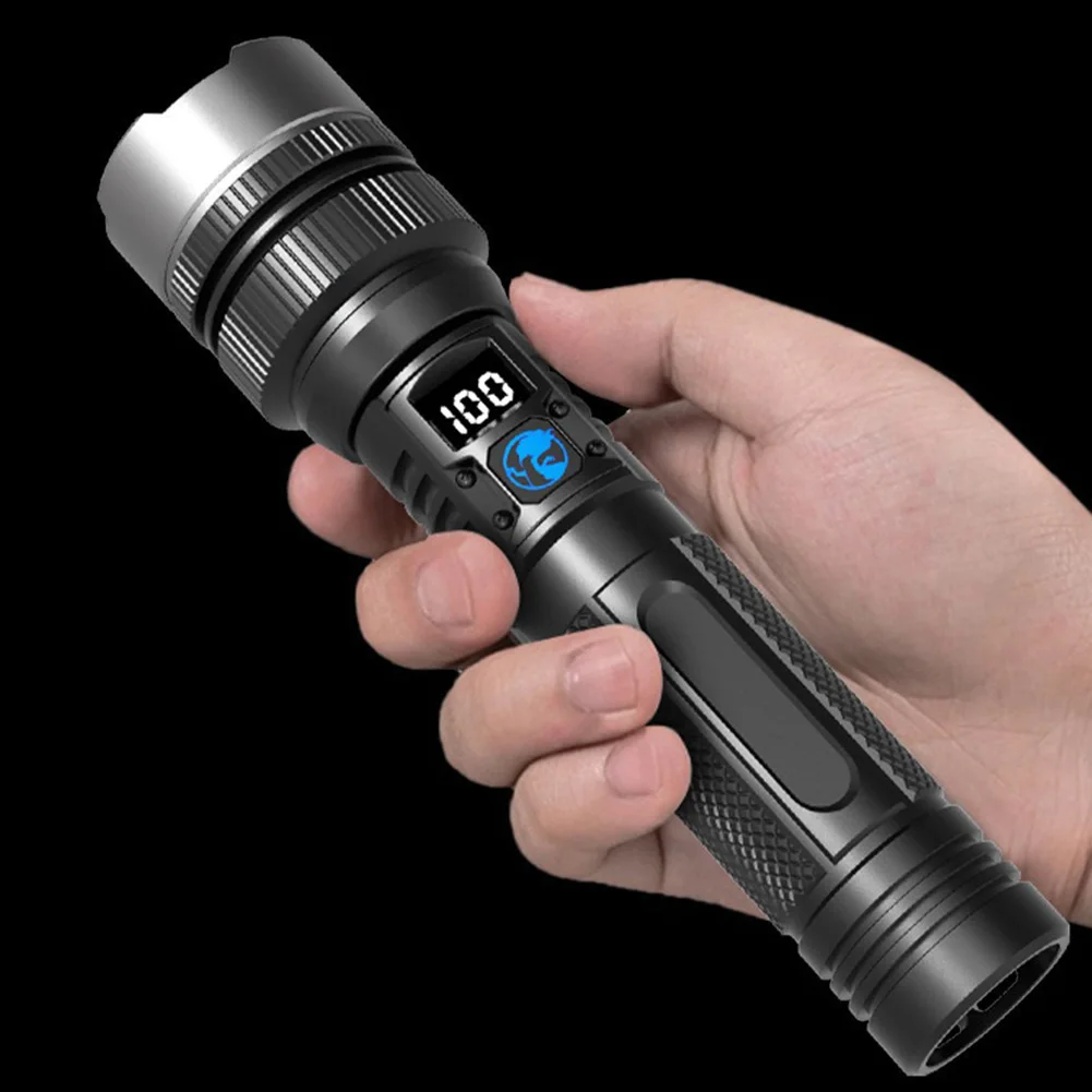 High Power Zoomable Flashlight 500 Lumens Type-C USB Rechargeable LED Flashlight Waterproof Handheld Torch for Camping Emergency
High Power Zoomable Flashlight 500 Lumens Type-C USB Rechargeable LED Flashlight Waterproof Handheld Torch for Camping Emergency