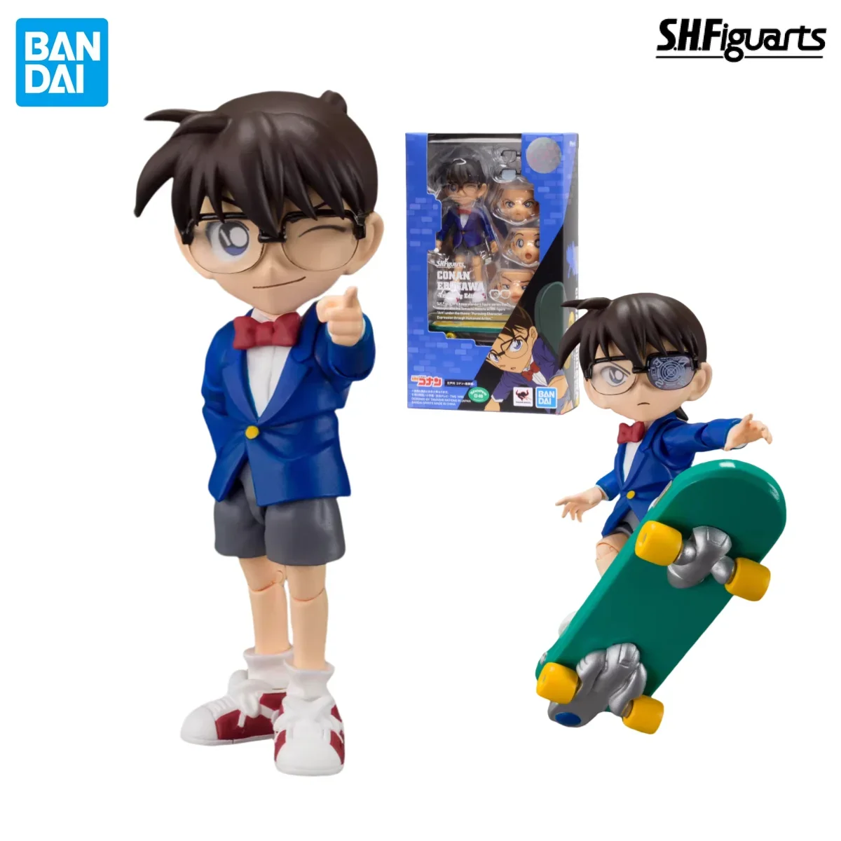 In Stock BANDAI S.H.Figuarts Original Detective Conan Conan Edogawa Tracking Edition Anime Action Figure Replaceable face
In Stock BANDAI S.H.Figuarts Original Detective Conan Conan Edogawa Tracking Edition Anime Action Figure Replaceable face