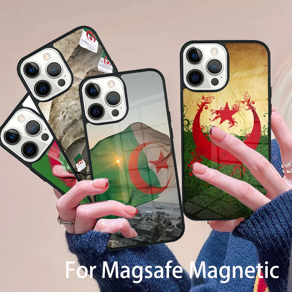 Flag of Algeria Phone Case Magesafe Magnetic Wireless Charge Cover For IPhone 16 11 12 13 14 15 Pro Max Plus Mini
Flag of Algeria Phone Case Magesafe Magnetic Wireless Charge Cover For IPhone 16 11 12 13 14 15 Pro Max Plus Mini