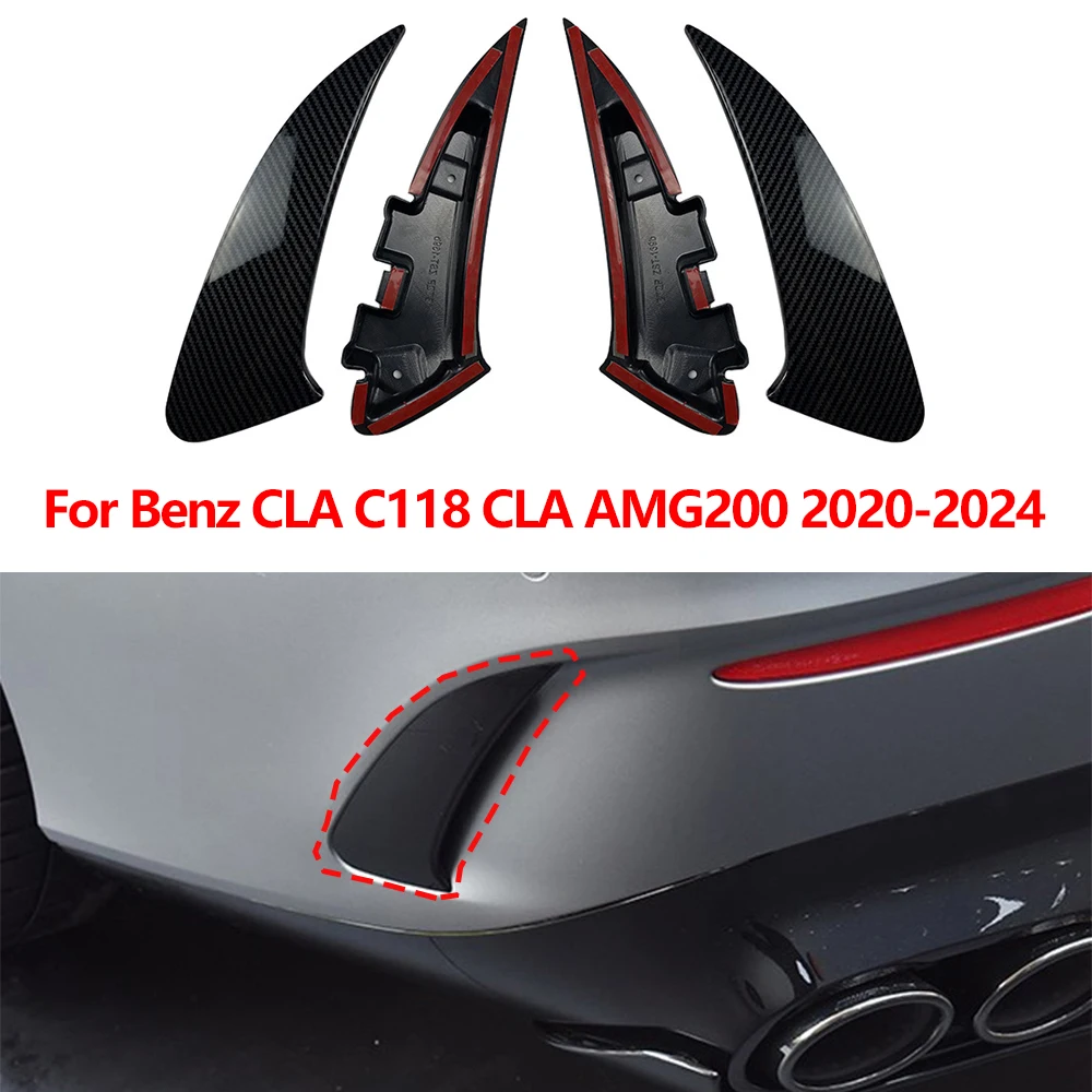 Car Rear Bumper Trim Lip Spoiler Side Canards Splitter For Mercedes Benz CLA C118 CLA180 CLA35 CLA45 CLA200 CLA250 AMG 2020-2024
Car Rear Bumper Trim Lip Spoiler Side Canards Splitter For Mercedes Benz CLA C118 CLA180 CLA35 CLA45 CLA200 CLA250 AMG 2020-2024