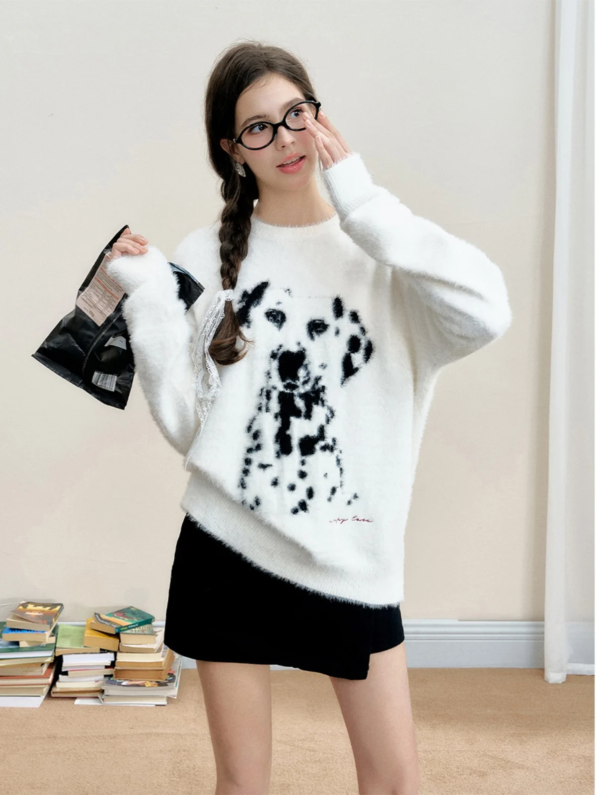 Мягкий и уютный женский свитер из норки Soft Cozy Spot, белый, вязаный, для повседневной носки, свободного кроя, с длинными рукавами, круглым вырезом, тонкий, стандартный размер.
Мягкий и уютный женский свитер из норки Soft Cozy Spot, белый, вязаный, для повседневной носки, свободного кроя, с длинными рукавами, круглым вырезом, тонкий, стандартный размер.