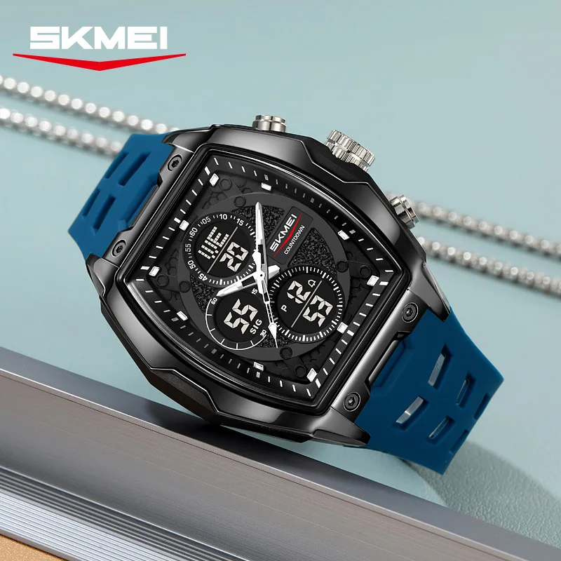 SKMEI 2601 Casual Men's Digital Watches Dual Display Stop Watch Luminous Calendar Alarm Clock Sports Fashion Men Digital Watch
SKMEI 2601 Casual Men's Digital Watches Dual Display Stop Watch Luminous Calendar Alarm Clock Sports Fashion Men Digital Watch