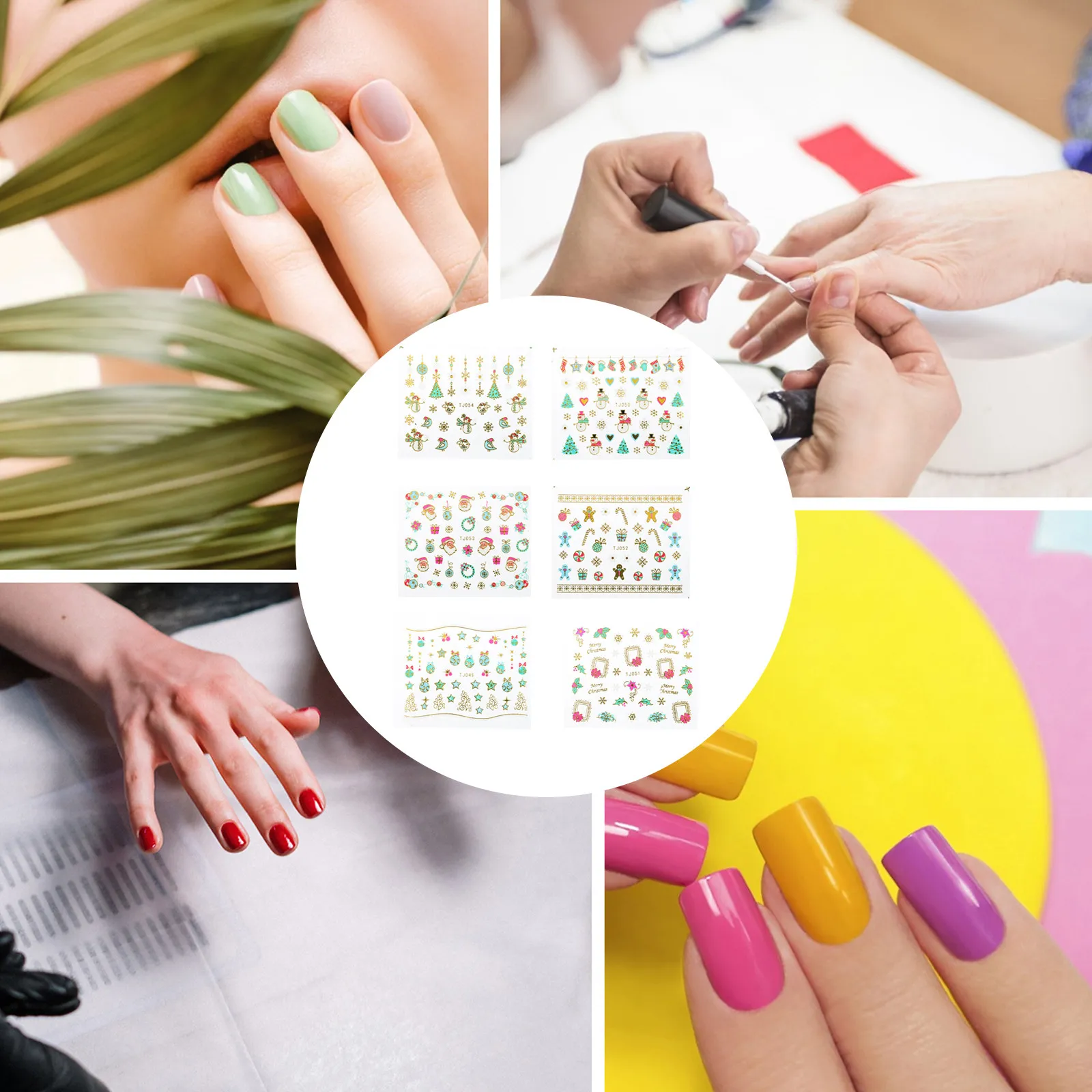 24 Sheets Nail Manicure Decals Stickers Manicure Decals Santa Claus Christmas Art Decorations DIY Nail Embellishments
24 Sheets Nail Manicure Decals Stickers Manicure Decals Santa Claus Christmas Art Decorations DIY Nail Embellishments