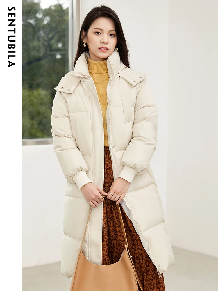 SENTUBILA Casual Warm Thick Parkas Jackets 2024 Winter New Fashion Long Cotton Padded Femme Coat with Hood for Women W34M50221
SENTUBILA Casual Warm Thick Parkas Jackets 2024 Winter New Fashion Long Cotton Padded Femme Coat with Hood for Women W34M50221