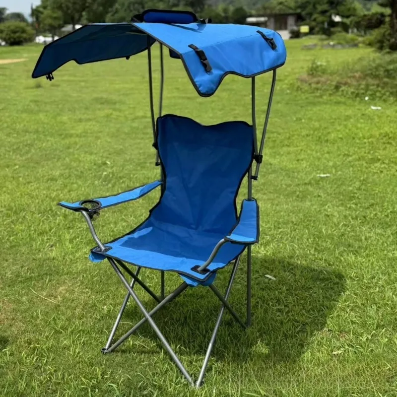 Outdoor Folding Portable Camping Chair with Canopy Shade Lounge Chair for Outdoor Camping, Fishing, Beach Support 330 LBS
Outdoor Folding Portable Camping Chair with Canopy Shade Lounge Chair for Outdoor Camping, Fishing, Beach Support 330 LBS