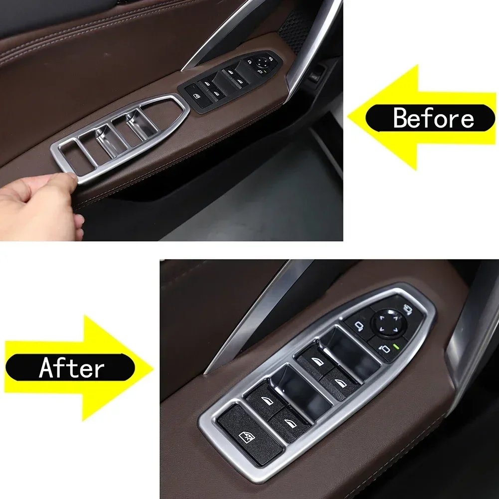 4x Power Car Door Window Lift Switch Decorative Cover For BMW U11 2023-2024 New Hot Sale Car Door Interior Accessories Durabl
4x Power Car Door Window Lift Switch Decorative Cover For BMW U11 2023-2024 New Hot Sale Car Door Interior Accessories Durabl