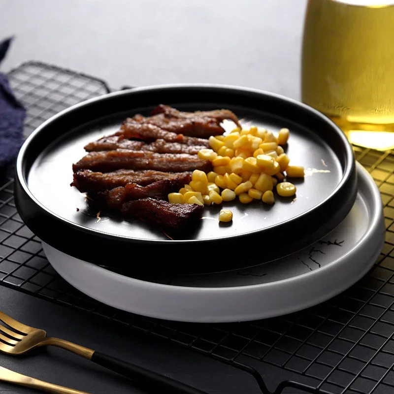 20cm Marble Ceramica Steak Plate Gold Black White Dinnerware Set Dessert Salad Snack Cake Dish Kitchen Decoration Salver 1PCS
20cm Marble Ceramica Steak Plate Gold Black White Dinnerware Set Dessert Salad Snack Cake Dish Kitchen Decoration Salver 1PCS
