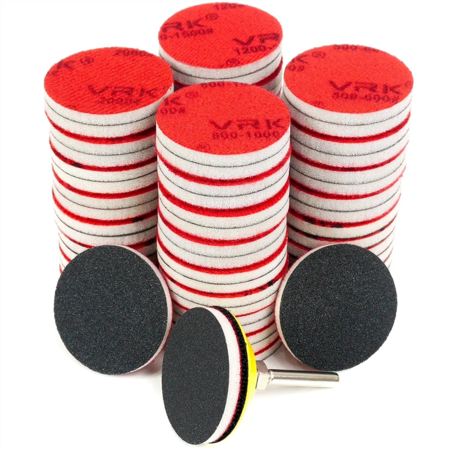 64 PCS Sanding Discs Pad, Hook and Loop Wet Dry Sponge Sandpaper 180-3000 Grit for Drill Grinder Tools
64 PCS Sanding Discs Pad, Hook and Loop Wet Dry Sponge Sandpaper 180-3000 Grit for Drill Grinder Tools