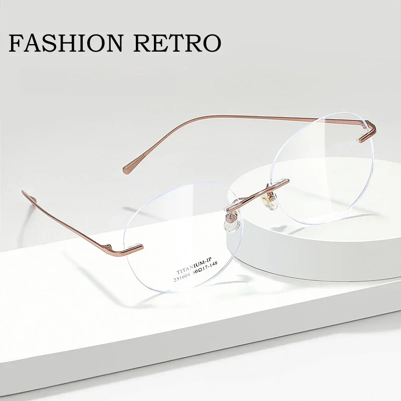 KIZN модные ретро очки из титанового сплава ретро круглые оптические очки без оправы по рецепту для мужчин и женщин 231604WK
KIZN модные ретро очки из титанового сплава ретро круглые оптические очки без оправы по рецепту для мужчин и женщин 231604WK