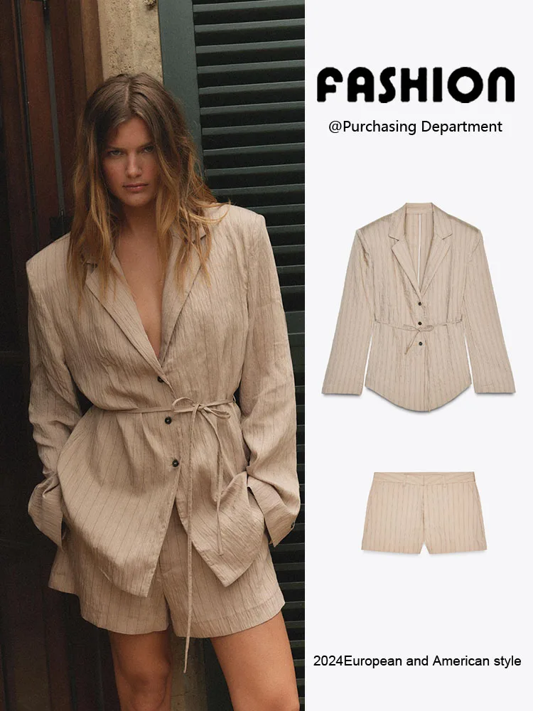 Spring New Arrival Women's Suit Jaet orts Ethnic Stage Costume V-Ne Long Sve Button up Faionable Trendy
Spring New Arrival Women's Suit Jaet orts Ethnic Stage Costume V-Ne Long Sve Button up Faionable Trendy