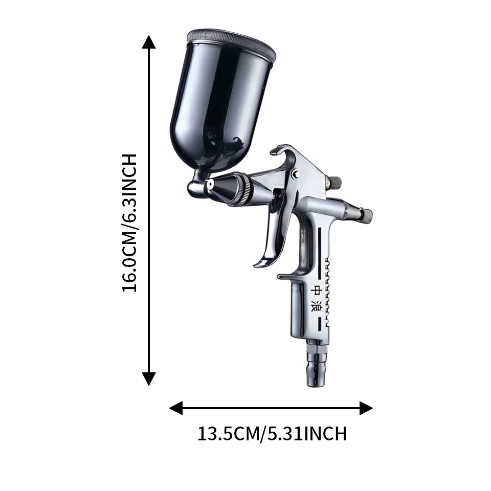 A Medium-Sized Spray Gun, K-3, Top Pot Type, Small Caliber Spray Gun 0.5mm, High Atomization Fine Repair Spray Gun, Specialized Pneumatic Tool for Art Crafts, Leather Goods, Furniture, Automotive, and Small Parts Painting
A Medium-Sized Spray Gun, K-3, Top Pot Type, Small Caliber Spray Gun 0.5mm, High Atomization Fine Repair Spray Gun, Specialized Pneumatic Tool for Art Crafts, Leather Goods, Furniture, Automotive, and Small Parts Painting