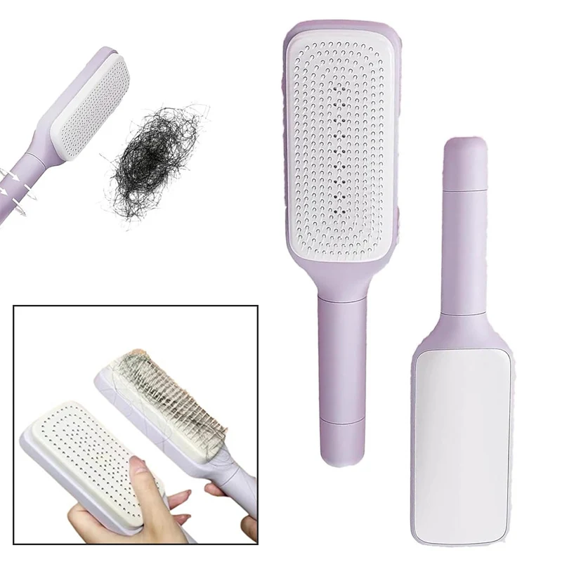 Automatic Cleaning Rotating Lifting Comb Self Cleaning Hairbrush Rotating Retractable Anti Static Massage Comb Scalp Hair Comb
Automatic Cleaning Rotating Lifting Comb Self Cleaning Hairbrush Rotating Retractable Anti Static Massage Comb Scalp Hair Comb