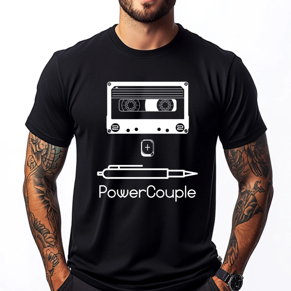 Power Couple Cassette And Pen Graphic Shirts Men Anime T Shirts Cool Fashionable and Trendy Custom Tshirts
Power Couple Cassette And Pen Graphic Shirts Men Anime T Shirts Cool Fashionable and Trendy Custom Tshirts