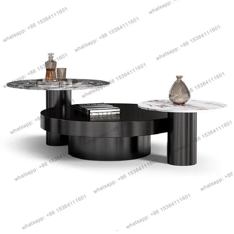 Italian rock slab size coffee table combination light luxury living room high sense minimalist round high and low coffee table
Italian rock slab size coffee table combination light luxury living room high sense minimalist round high and low coffee table