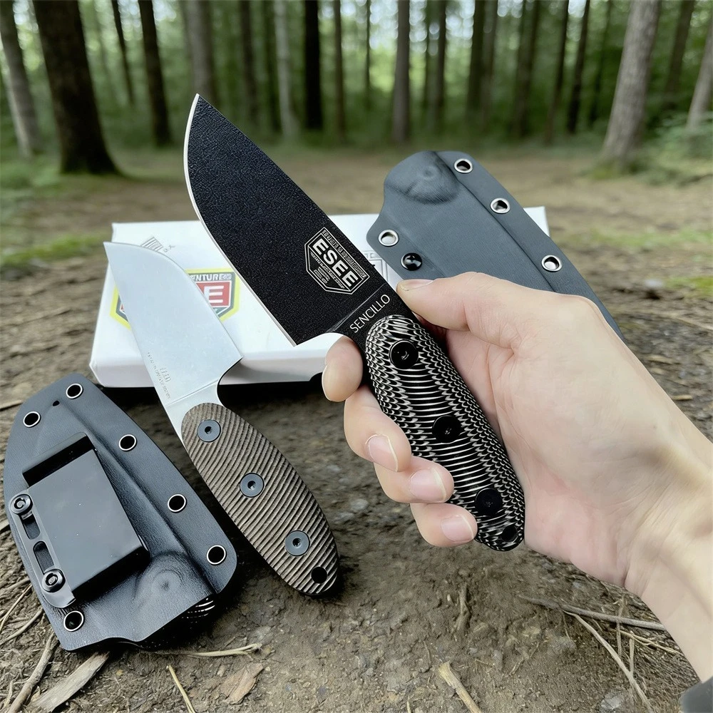 NEW ESEE Fixed Blade Knife High Hardness D2 Blade G10 Handle Outdoor Camping Fishing Survival Tools with K Sheath
NEW ESEE Fixed Blade Knife High Hardness D2 Blade G10 Handle Outdoor Camping Fishing Survival Tools with K Sheath