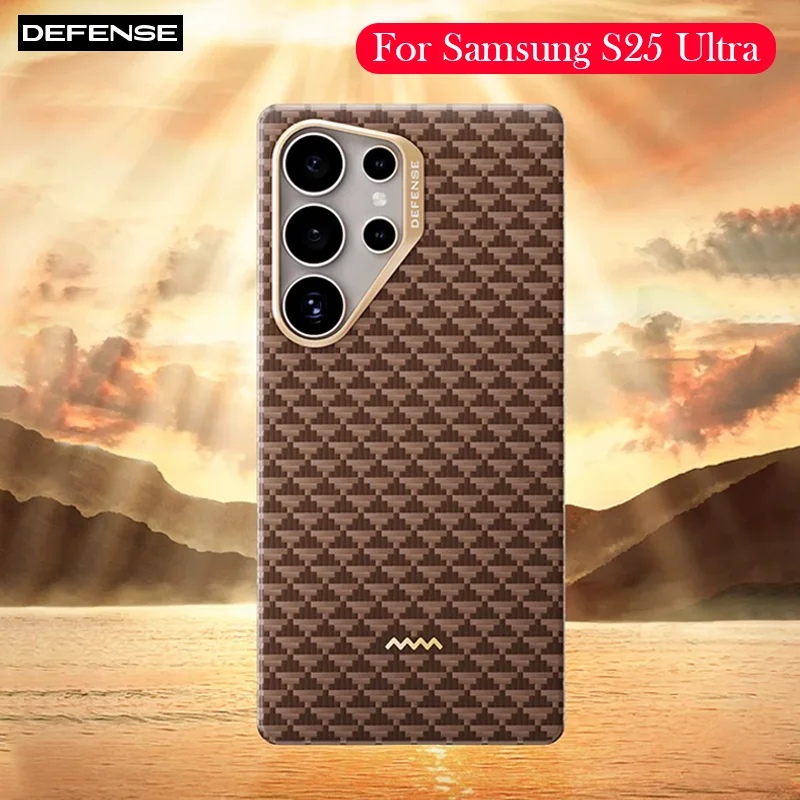 DEFENSE Kevlar Magnetic Case For Samsung S25 Ultra Carbon Fibre Back Cover Case for Samsung Galaxy S25 Ultra
DEFENSE Kevlar Magnetic Case For Samsung S25 Ultra Carbon Fibre Back Cover Case for Samsung Galaxy S25 Ultra