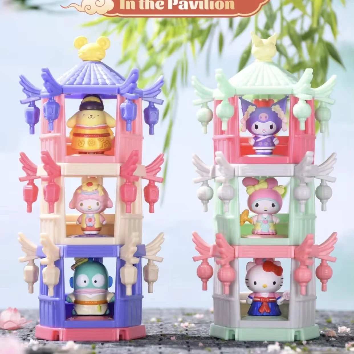 Новый древний ритм-павильон Sanrio, слепая коробка, модель My Melody Kuromi Pompompurin, загадочная коробка, милая аниме-фигурка, подарочные игрушки 
Новый древний ритм-павильон Sanrio, слепая коробка, модель My Melody Kuromi Pompompurin, загадочная коробка, милая аниме-фигурка, подарочные игрушки