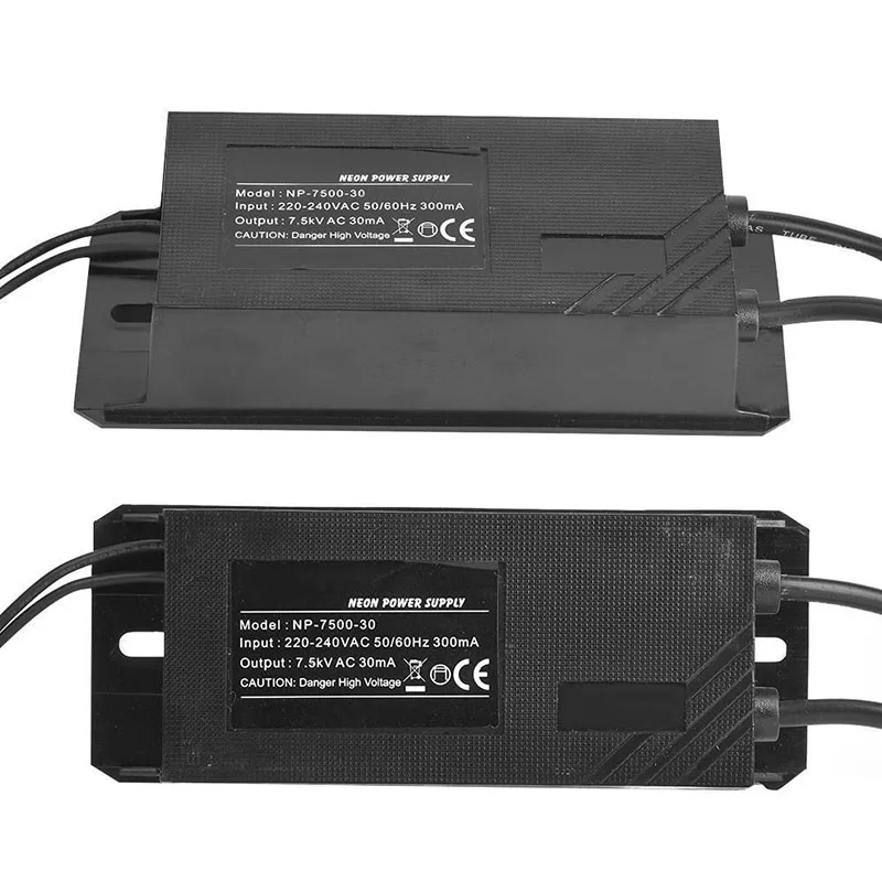 NP-7500-30 Neon Electronic Transformer 1PCS 7.5KV Output High Frequency High Voltage Power Supply 30mA
NP-7500-30 Neon Electronic Transformer 1PCS 7.5KV Output High Frequency High Voltage Power Supply 30mA
