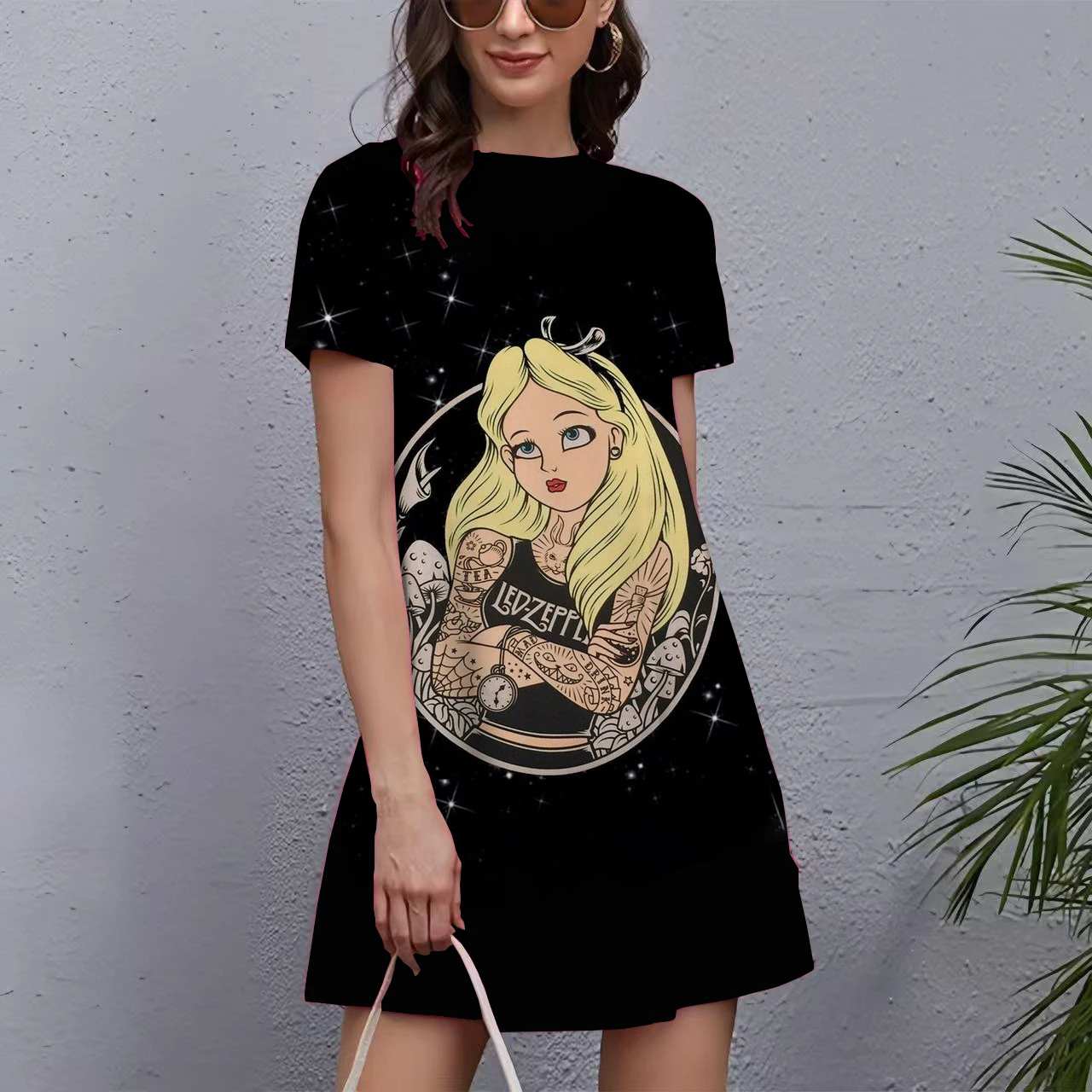 New Women Dresses Disney Princess Cartoon Print Pattern Short Sleeve Casual Fashion A Line Dress Summer Lady Oversized Vacation
New Women Dresses Disney Princess Cartoon Print Pattern Short Sleeve Casual Fashion A Line Dress Summer Lady Oversized Vacation