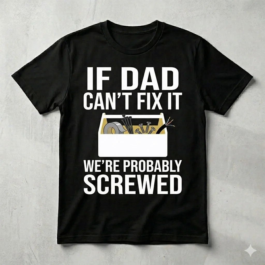 Funny DIY Dad Toolbox Graphic Black T-Shirt for Men
Funny DIY Dad Toolbox Graphic Black T-Shirt for Men