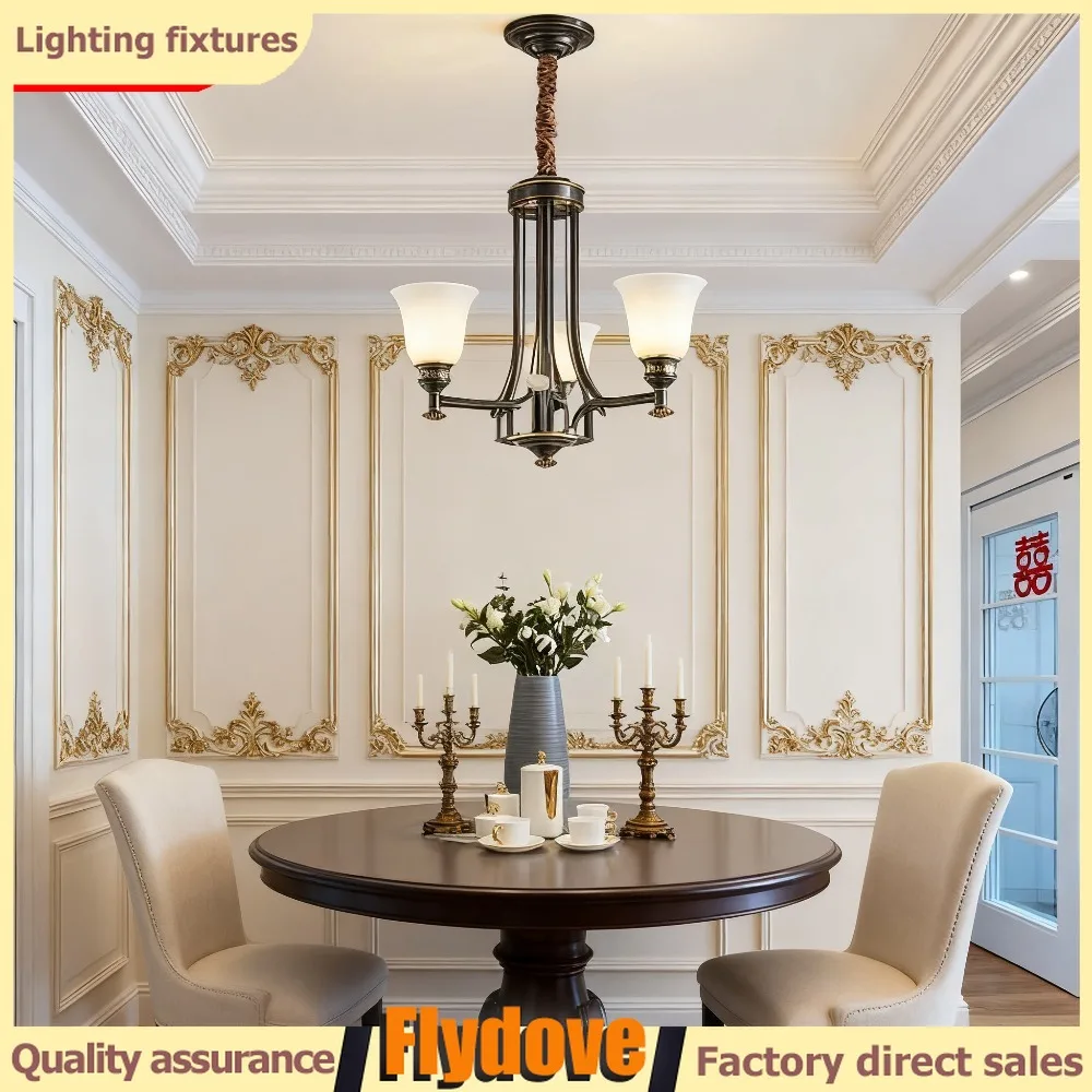 European Retro Luxury Pendant Lamp Brass Living Room Lamp Simple Modern Dining Room Bedroom Home LED Ceiling Decoration Lamp
European Retro Luxury Pendant Lamp Brass Living Room Lamp Simple Modern Dining Room Bedroom Home LED Ceiling Decoration Lamp