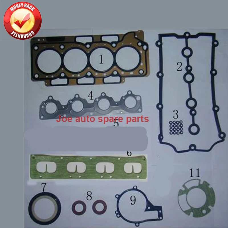 SQR484F 484J Engine Full gasket set kit Overhaul for CHERY A5 TIGGO 3 EASTAR 2.0L 16v 484J-100001 484J 100001 484J100001
SQR484F 484J Engine Full gasket set kit Overhaul for CHERY A5 TIGGO 3 EASTAR 2.0L 16v 484J-100001 484J 100001 484J100001