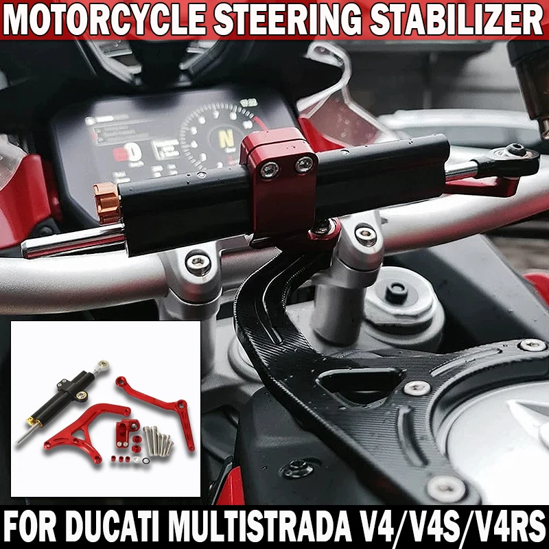 New Motorcycle steering stabilizer CNC Aluminum shock absorber mount kit For Ducati Multistrada V4 S 2021-2024 MULTISTRADA V4 RS
New Motorcycle steering stabilizer CNC Aluminum shock absorber mount kit For Ducati Multistrada V4 S 2021-2024 MULTISTRADA V4 RS