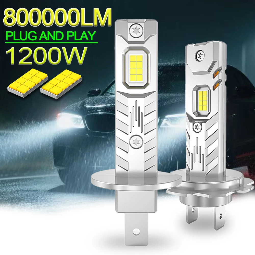 H7 H1 H4 9003 HB2 LED 6000K CANBUS Bulbs 1200W Super Bright Wireless Car Headlight Automobile Spotlight Fog Lights 1:1 Mini Size
H7 H1 H4 9003 HB2 LED 6000K CANBUS Bulbs 1200W Super Bright Wireless Car Headlight Automobile Spotlight Fog Lights 1:1 Mini Size